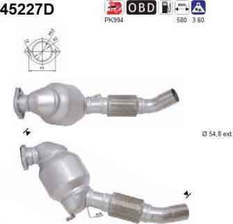 AS 45227D - Catalizator - allinparts.ro