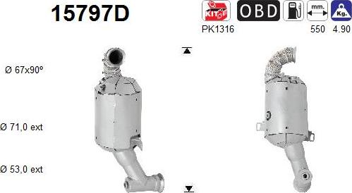 AS 15797D - Catalizator - allinparts.ro