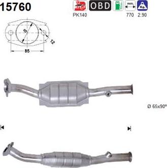 AS 15760 - Catalizator allinparts.ro