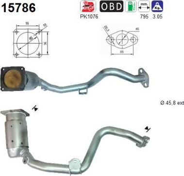 AS 15786 - Catalizator allinparts.ro