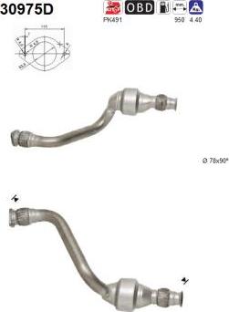 AS 30975D - Catalizator - allinparts.ro
