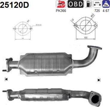 AS 25120D - Catalizator allinparts.ro