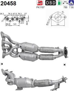 AS 20458 - Catalizator - allinparts.ro