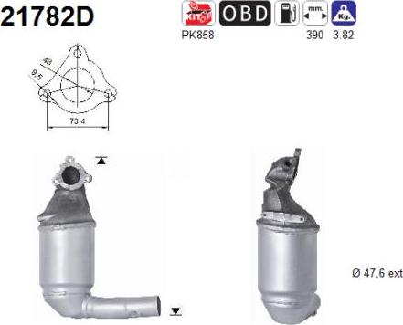 AS 21782D - Catalizator allinparts.ro