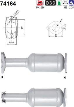 AS 74164 - Catalizator allinparts.ro