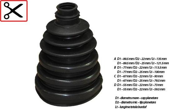 ASAM 32218 - Burduf cauciuc, articulatie planetara allinparts.ro