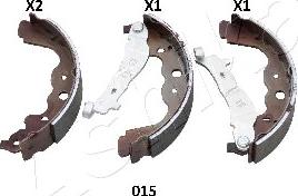 Ashika 55-00-015 - Set saboti frana allinparts.ro
