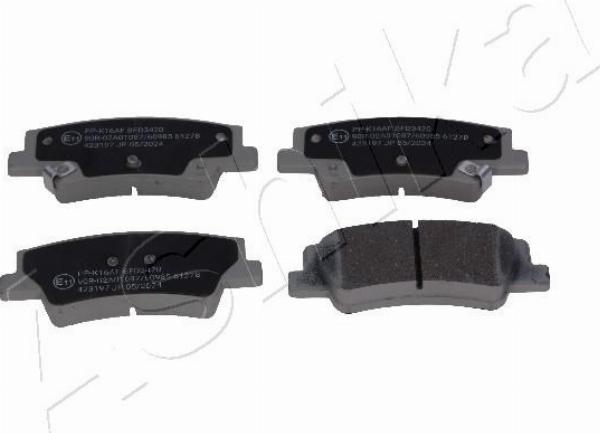 Ashika 51-0K-K16 - Set placute frana,frana disc allinparts.ro