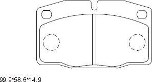 Asimco KD9733 - Set placute frana,frana disc allinparts.ro