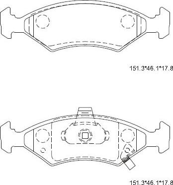Asimco KD4707 - Set placute frana,frana disc - allinparts.ro