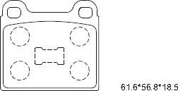 Asimco KD7713 - Set placute frana,frana disc - allinparts.ro