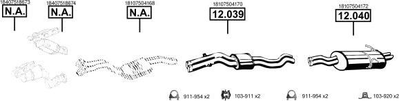 Asmet BM120915 - Sistem de esapament - allinparts.ro