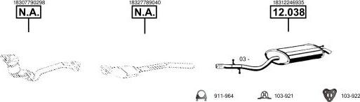 Asmet BM120930 - Sistem de esapament - allinparts.ro