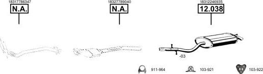 Asmet BM120920 - Sistem de esapament - allinparts.ro