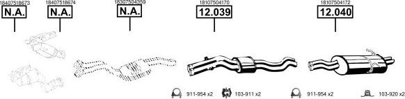 Asmet BM121565 - Sistem de esapament - allinparts.ro