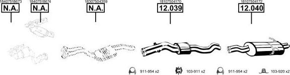 Asmet BM121700 - Sistem de esapament - allinparts.ro