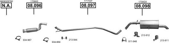 Asmet CI090980 - Sistem de esapament - allinparts.ro
