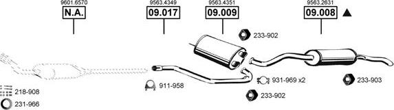 Asmet CI090545 - Sistem de esapament allinparts.ro