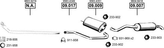 Asmet CI090605 - Sistem de esapament - allinparts.ro