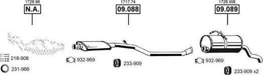 Asmet CI090250 - Sistem de esapament - allinparts.ro