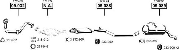 Asmet CI090210 - Sistem de esapament allinparts.ro