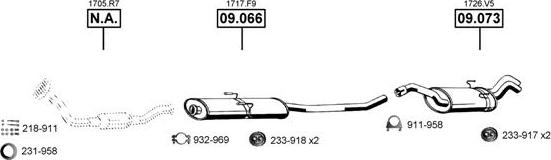 Asmet CI091705 - Sistem de esapament allinparts.ro