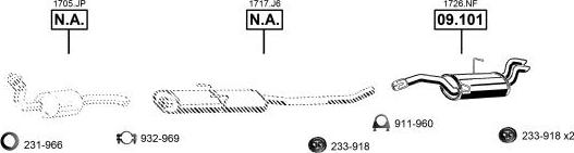 Asmet CI091715 - Sistem de esapament allinparts.ro
