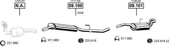 Asmet CI091725 - Sistem de esapament allinparts.ro