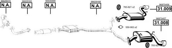 Asmet CV410005 - Sistem de esapament - allinparts.ro