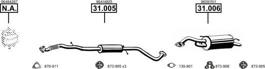 Asmet CV810010 - Sistem de esapament allinparts.ro