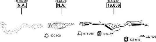 Asmet FI160105 - Sistem de esapament - allinparts.ro