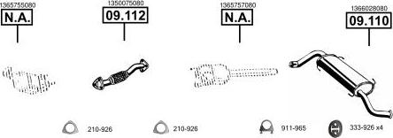Asmet FI161030 - Sistem de esapament - allinparts.ro
