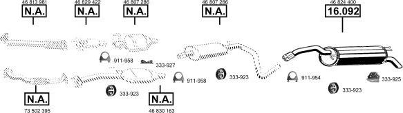 Asmet FI163055 - Sistem de esapament allinparts.ro