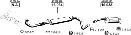 Asmet FI163015 - Sistem de esapament - allinparts.ro