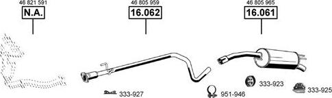 Asmet FI163010 - Sistem de esapament allinparts.ro