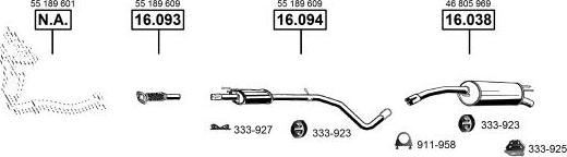 Asmet FI163012 - Sistem de esapament - allinparts.ro