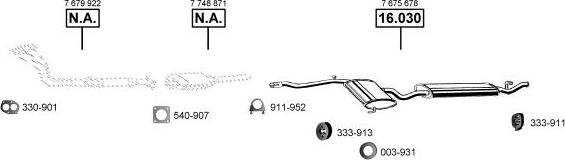 Asmet FI163215 - Sistem de esapament allinparts.ro