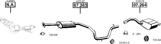 Asmet FO074320 - Sistem de esapament allinparts.ro