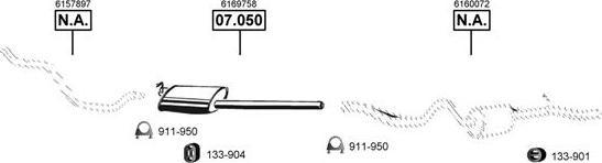 Asmet FO075420 - Sistem de esapament - allinparts.ro