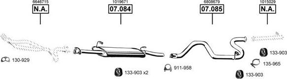 Asmet FO075590 - Sistem de esapament allinparts.ro