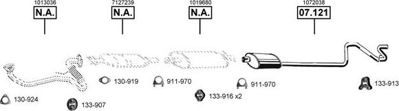 Asmet FO075515 - Sistem de esapament allinparts.ro