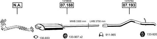 Asmet FO075190 - Sistem de esapament allinparts.ro