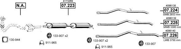 Asmet FO075160 - Sistem de esapament allinparts.ro