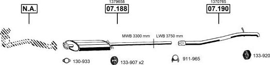 Asmet FO075162 - Sistem de esapament allinparts.ro