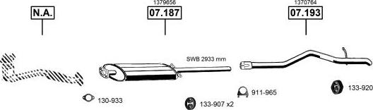 Asmet FO075185 - Sistem de esapament allinparts.ro
