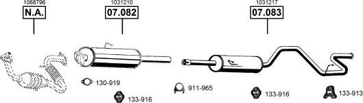 Asmet FO075260 - Sistem de esapament allinparts.ro