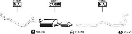 Asmet FO075215 - Sistem de esapament - allinparts.ro