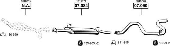 Asmet FO075225 - Sistem de esapament allinparts.ro