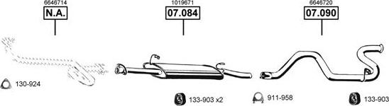 Asmet FO075220 - Sistem de esapament allinparts.ro