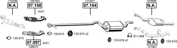 Asmet FO072960 - Sistem de esapament allinparts.ro